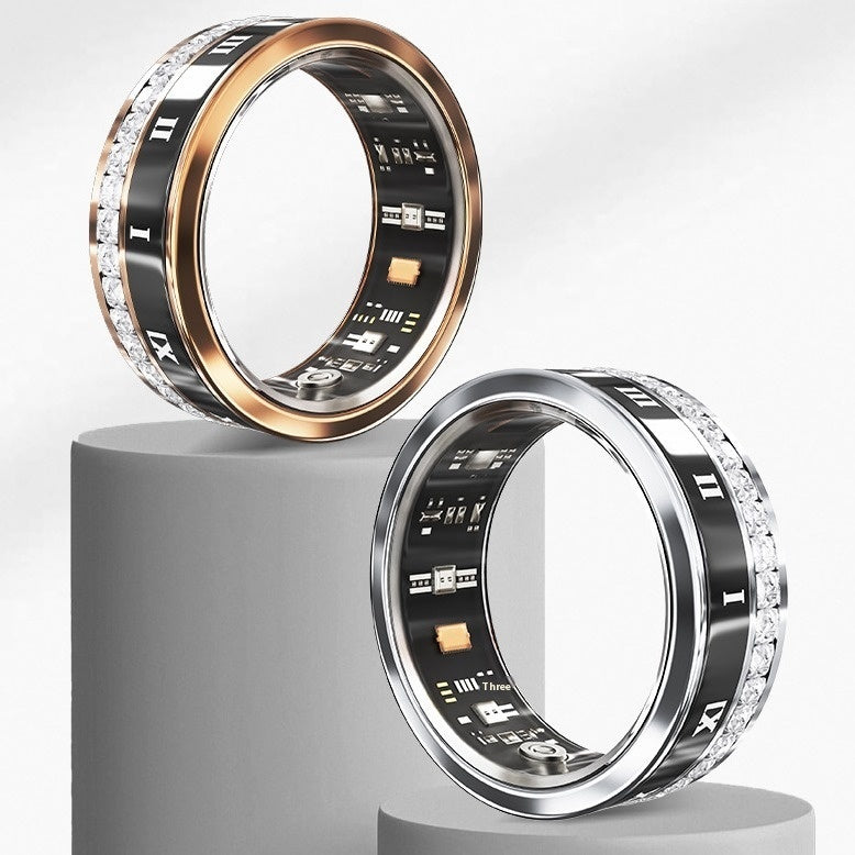 Multi Functional Home Diamond Inlaid Smart Ring