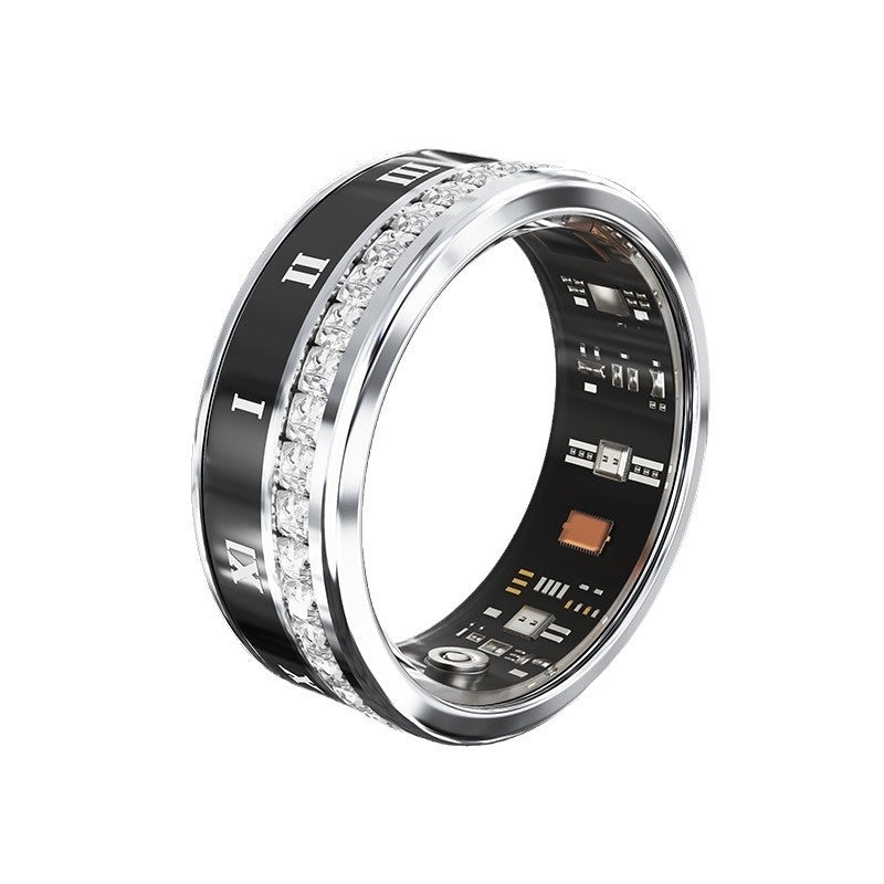 Multi Functional Home Diamond Inlaid Smart Ring