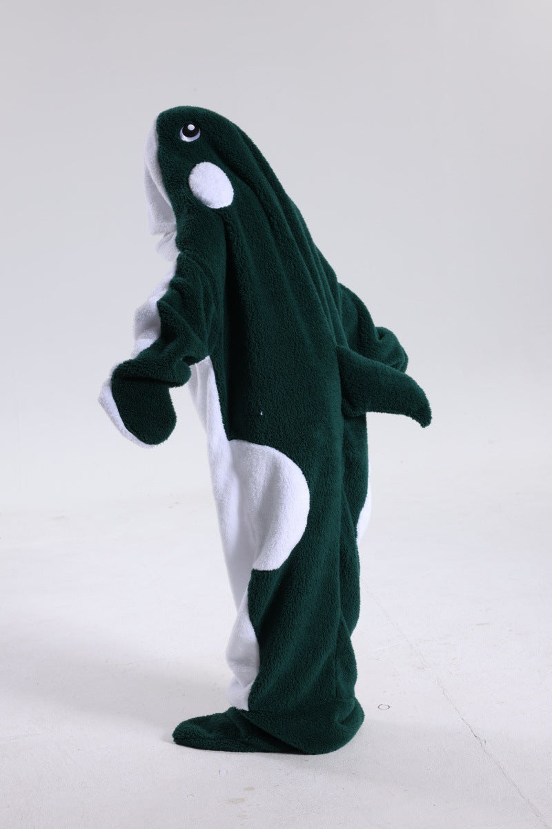 Dolphin Shark Blanket Soft Hooded Sleeping Bag